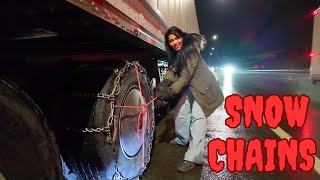 Truck Vlog:- Pehli baar truck par snow chain lagayi — haalat kharaab ho gayi! || Snow Storm || 395