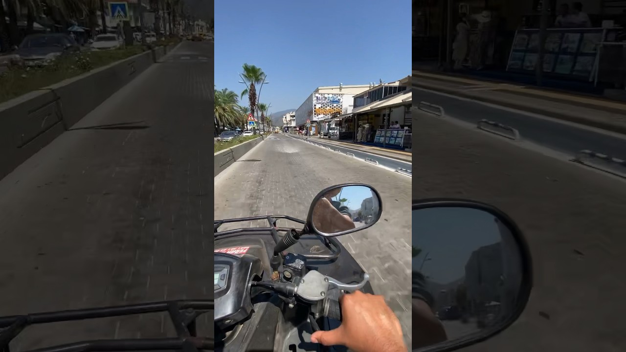 Zooming on a quad bike in Marmaris💨💨💨