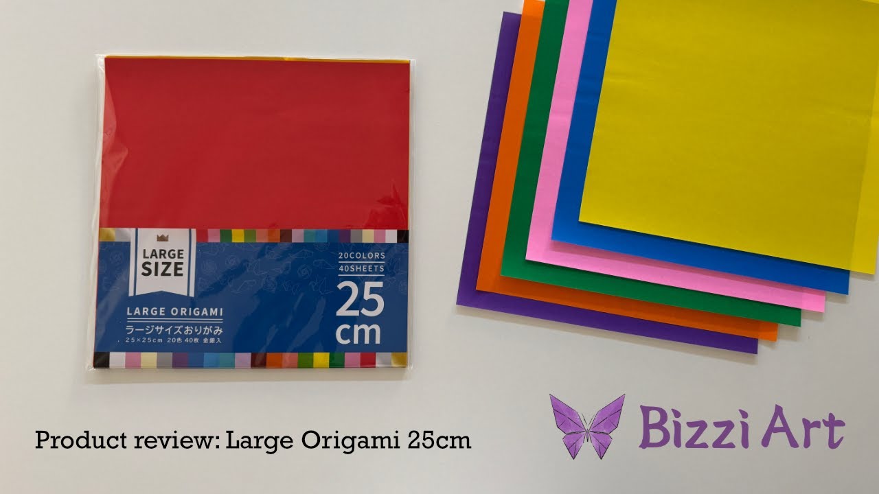 Large Origami 25cm | Product Reviews | Bizzi Art - YouTube