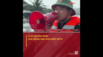 LLVT QUẢNG NGÃI CHỦ ĐỘNG ỨNG PHÓ BÃO SỐ 12