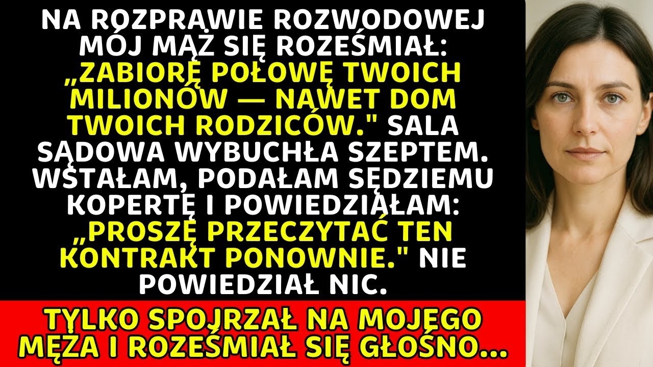 Mąż śmiał się w sądzie 
