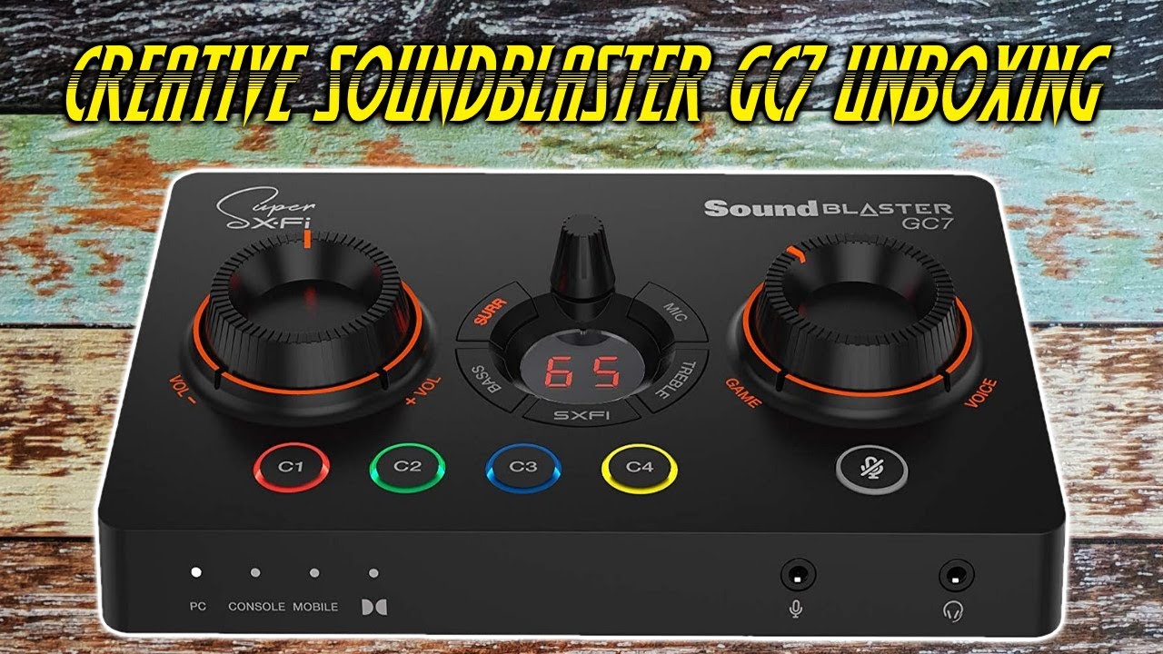 Creative Sound Blaster GC7 Game Streaming DAC Amp Unboxing