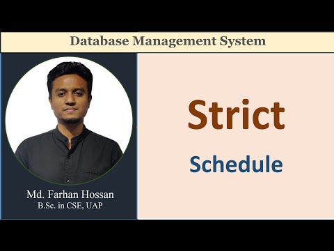 Lec: 97 | Strict Schedule | Concurrency Control | DBMS | Bangla Tutorial