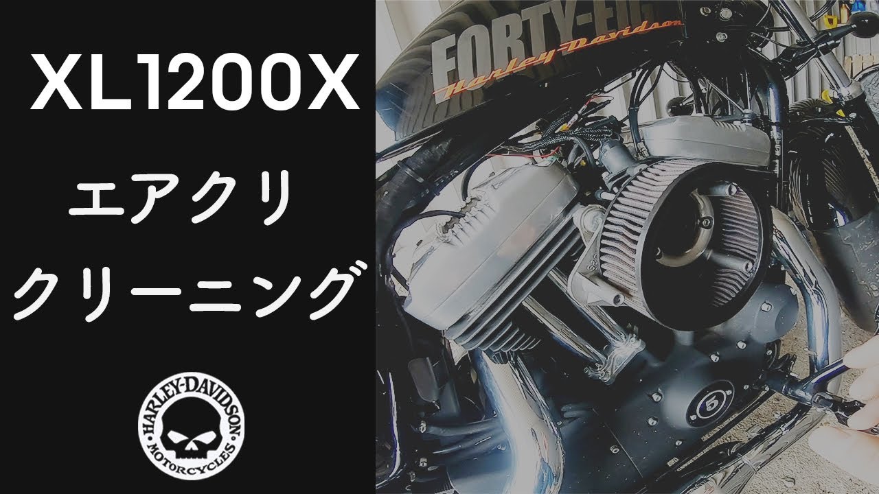 XL1200X】S&Sエアクリーナーのメンテナンス方法【K&N エア