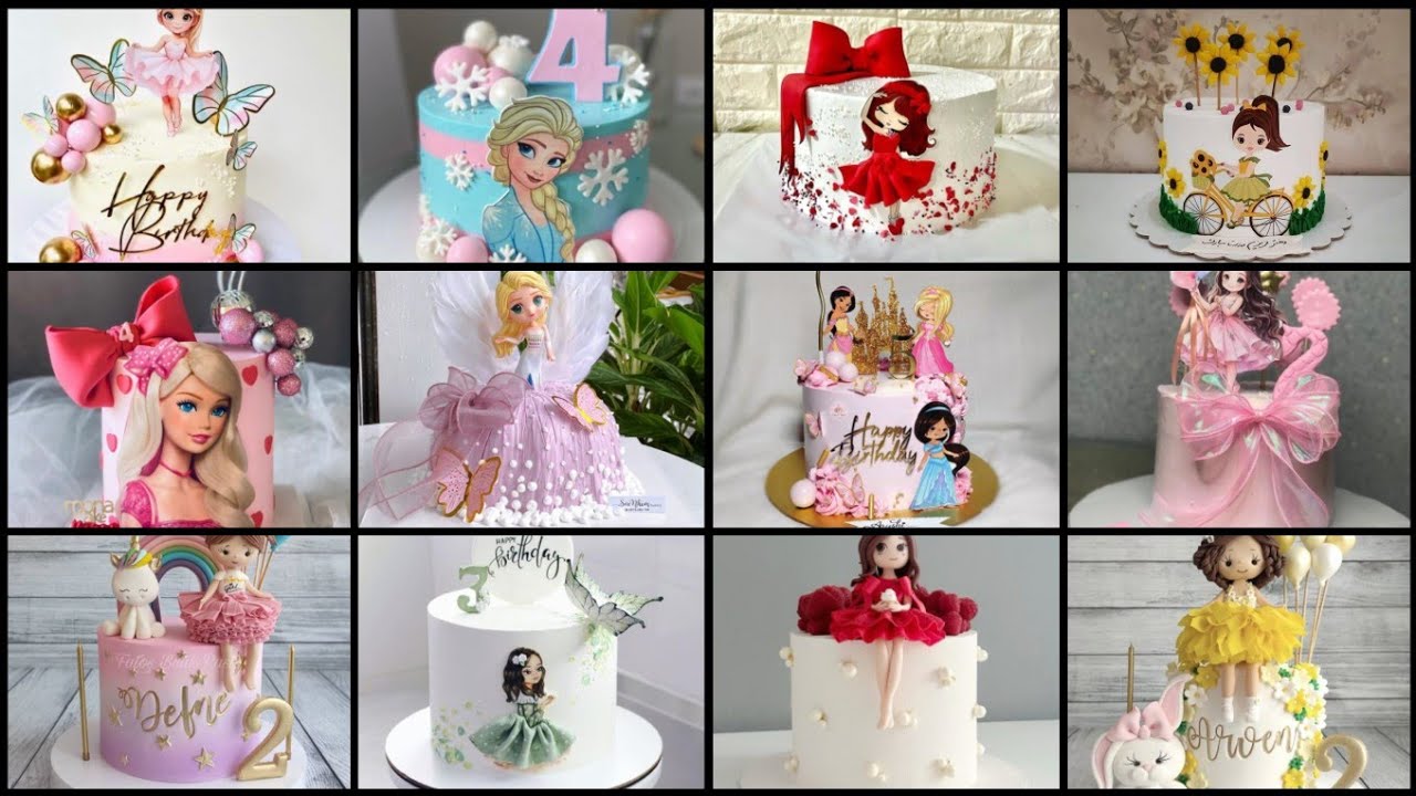 Girls Birthday Cake Decoration ideas 2025 | Pretty Birthday Cake Design for Girls