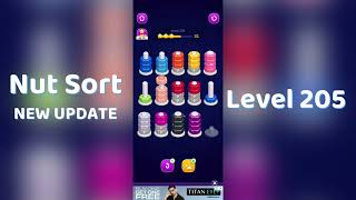 Nut Sort Level 206 Walkthrough Step-By-Step Guide Mini Boss