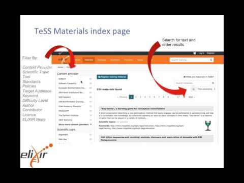 Niall Beard, ELIXIR-UK, Building a training material portal: BioSchemas and metadata scraping