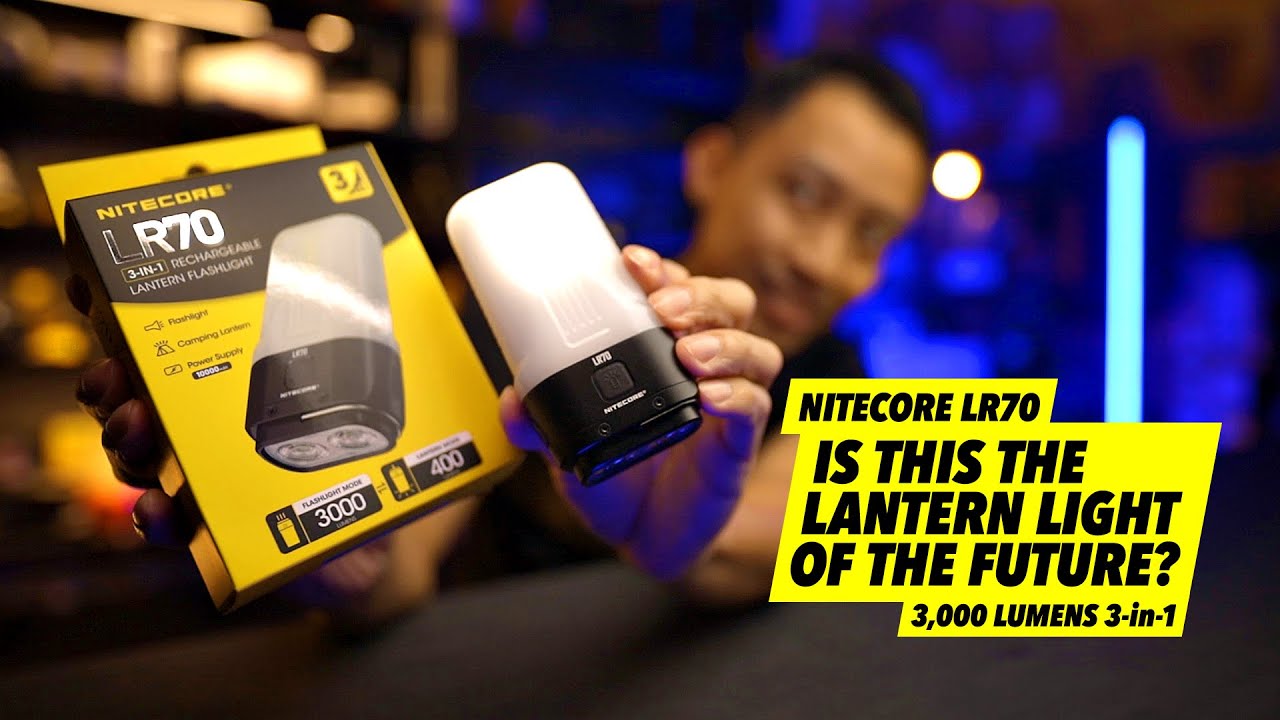 Is this the future of lantern flashlights? You bet - Nitecore LR70 (3000 lumens)