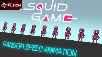 Tutorial RANDOM SPEED ANIMATION (SQUID GAME) Clickteam Fusion 2.5