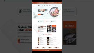 Gogrin Seafood & Fish Restaurant WordPress Theme | Modern Elementor Restaurant Website #shorts
