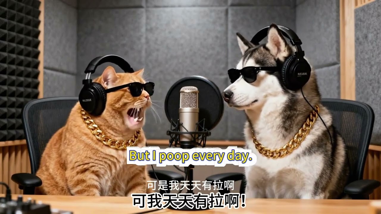 A conversation Between a Cat and a Dog 😂