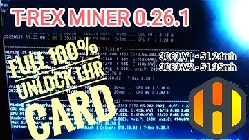 T-rex Miner 0.26.1 New Latest Version in HIVEOS - Full Unlock LHR Cards