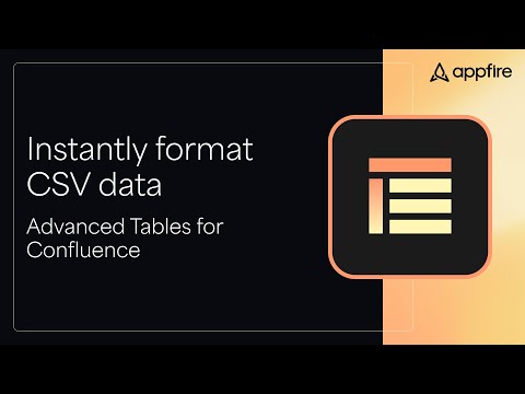 Import and display CSVs in Confluence faster