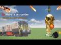 20 Ways to Destroy the World Cup Trophy in Teardown