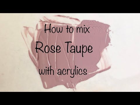 How To Make Rose Taupe, Acrylics, ASMR