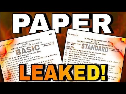 Class 10 Attention | Your MATHS BOARD PAPER LEAKED 😱 | 10 MARCH 2025