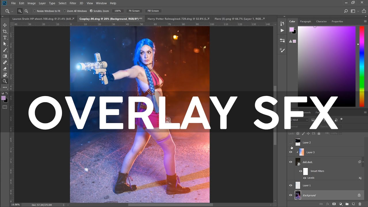 Using overlays in Photoshop for special effects