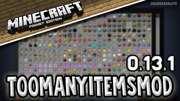 TOO MANY ITEMS MOD - Minecraft PE: Mod Showcase [0.13.1]