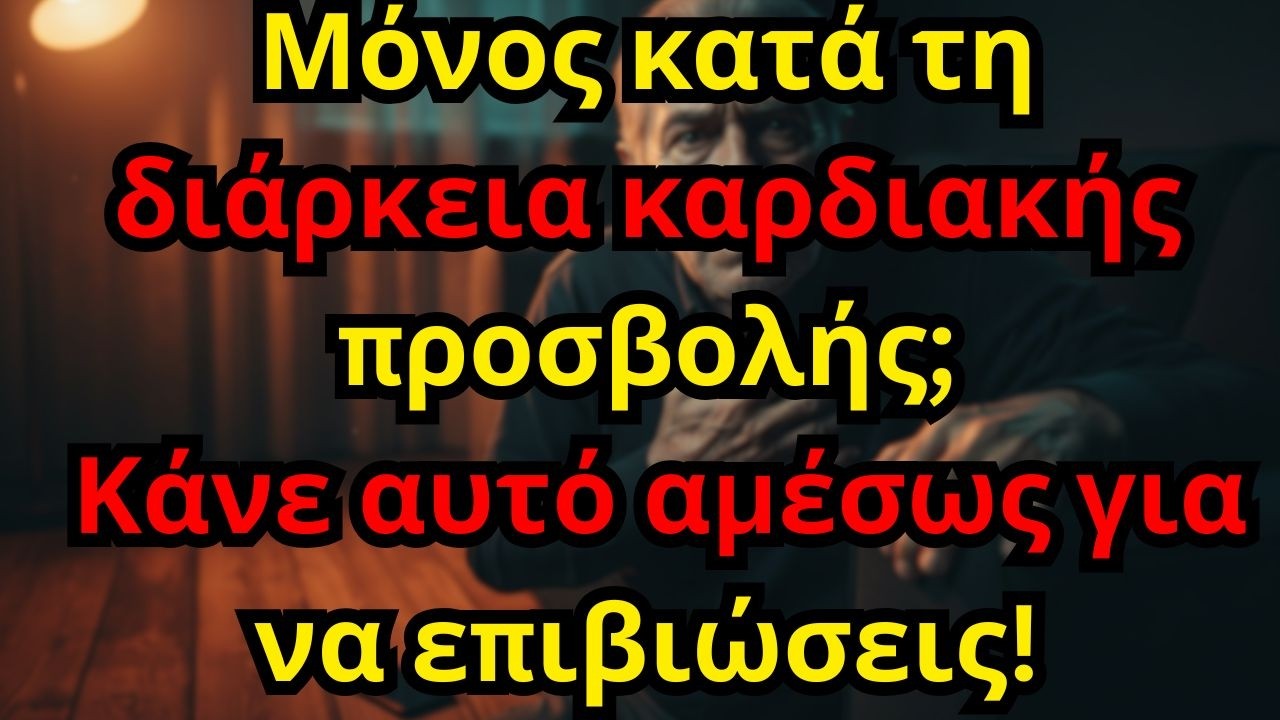 Καρδιακή Προσβολή Μετά τα 60: Πώς να Σωθείτε Αν Είστε Μόνοι – 7 Κρίσιμες Συμβουλές Ζωής