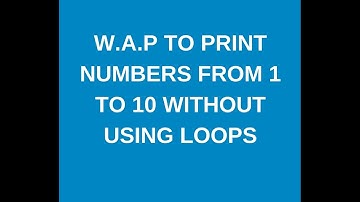 w.a.p to print numbers in java up to10 with out using loops?