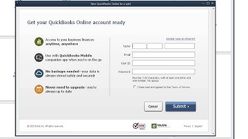 How do I try QuickBooks Online with my own data?