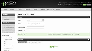 Managing interfaces - HTK Horizon (sound is temporarily unavailable)