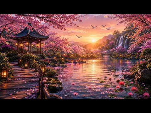Cherry Blossom Relaxing Music 🌸 | Zen Music for Deep Sleep, Meditation, Stress Relief & Inner Peace