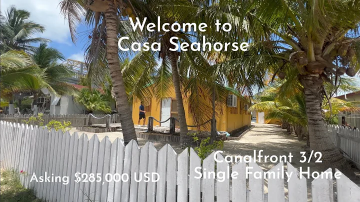 WATERFRONT 3/2 Home Only $285,000- Ambergris Caye, BELIZE