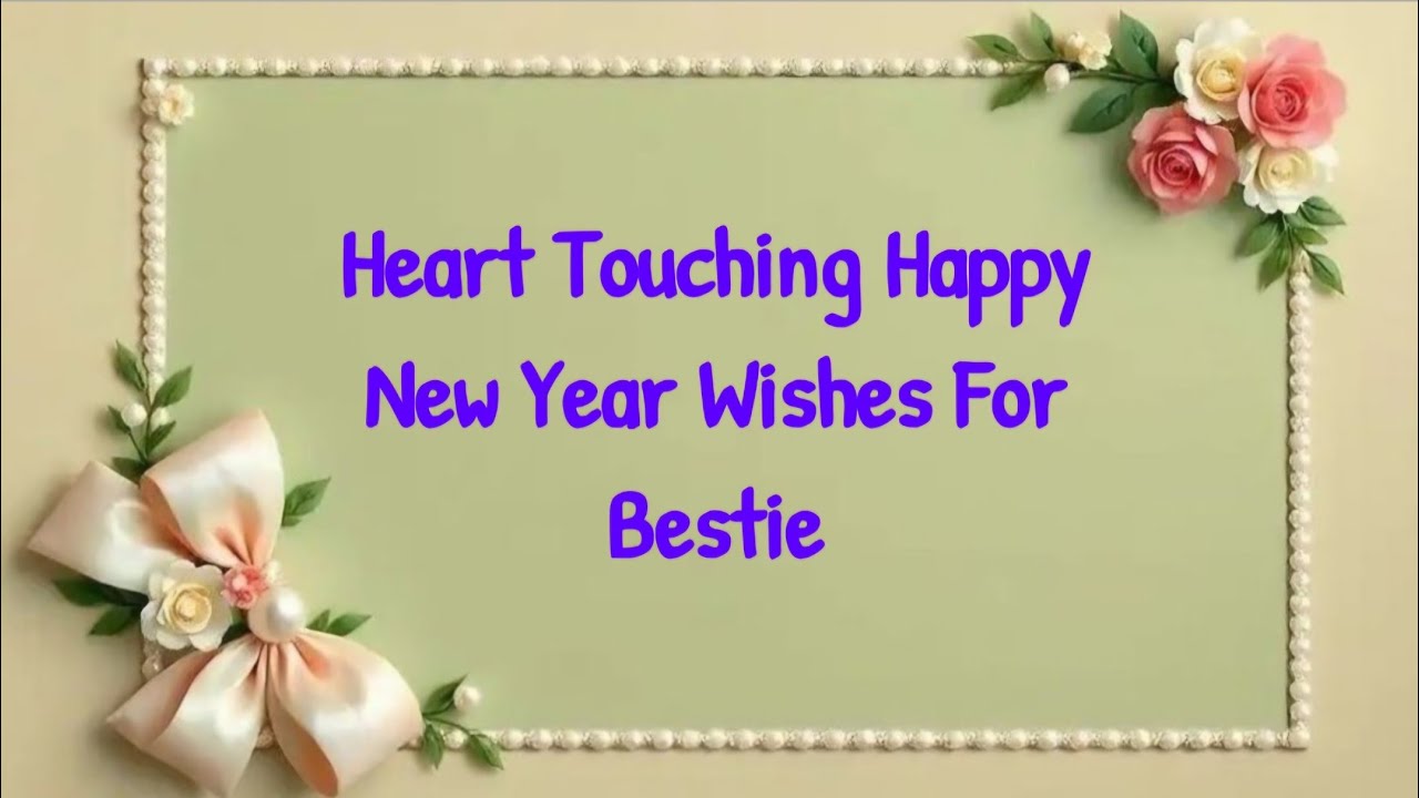 New Year Message for Best Friend | Heart Touching new year wishes 💌 ...