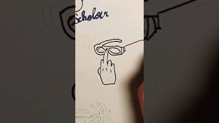 How adjust your glasses🤔🤓😅 #draw #art #drawing #funny #funnyshorts #adjustment #glasses #art #fyp