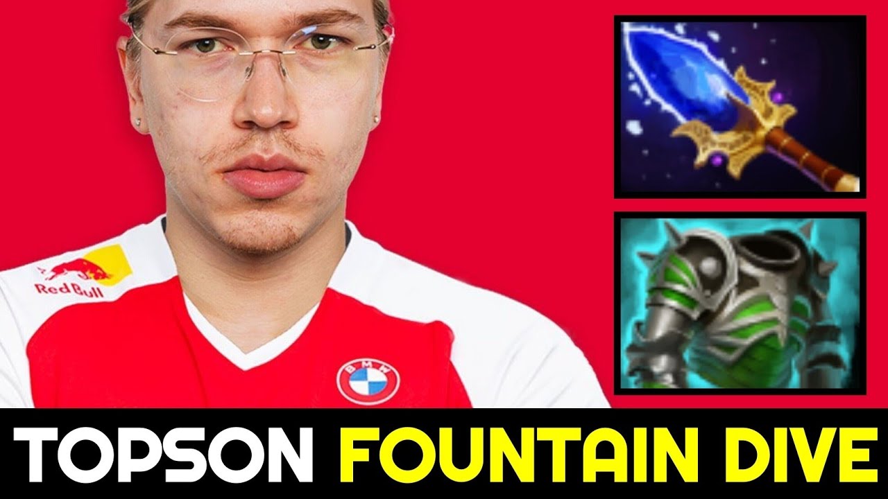 T1.TOPSON Fountain Dive with Fast Scepter Build Phantom Lancer 7.32b Dota 2