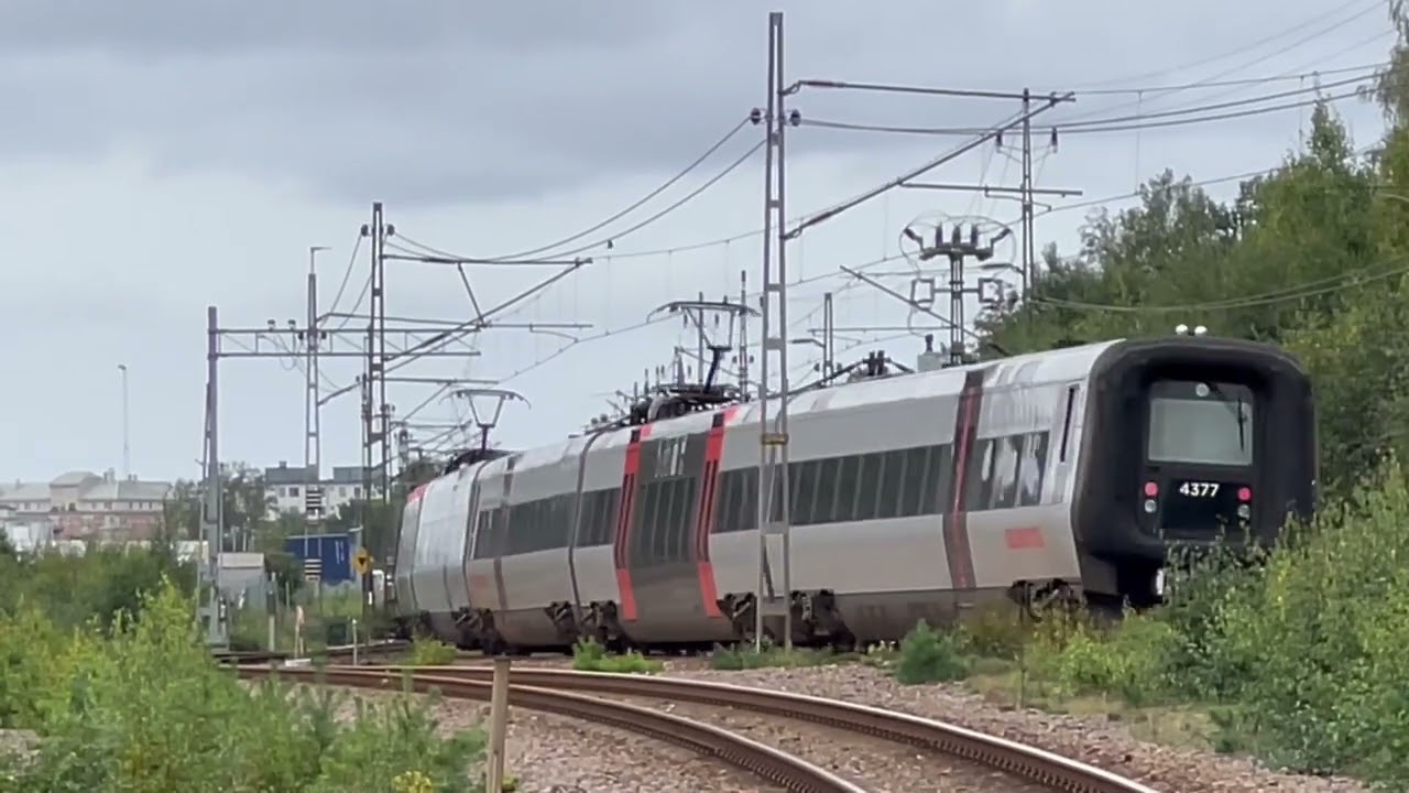 Trains At Sannarp Station Halmstad