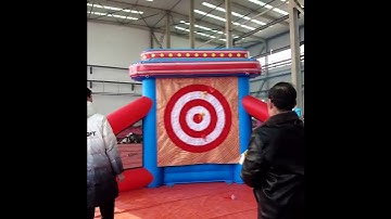 How to play the inflatable 6_in_1 interactive games ?