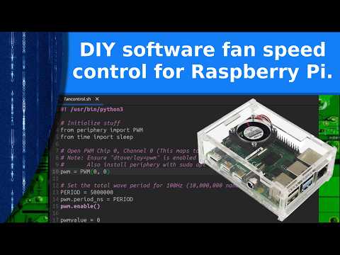 Electronics - DIY software controlled cooling fan for Pi.
