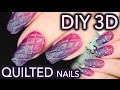 Matte quilted nails the EASY DIY WAY