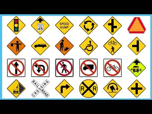 What Are The 5 Types Of Road Signs