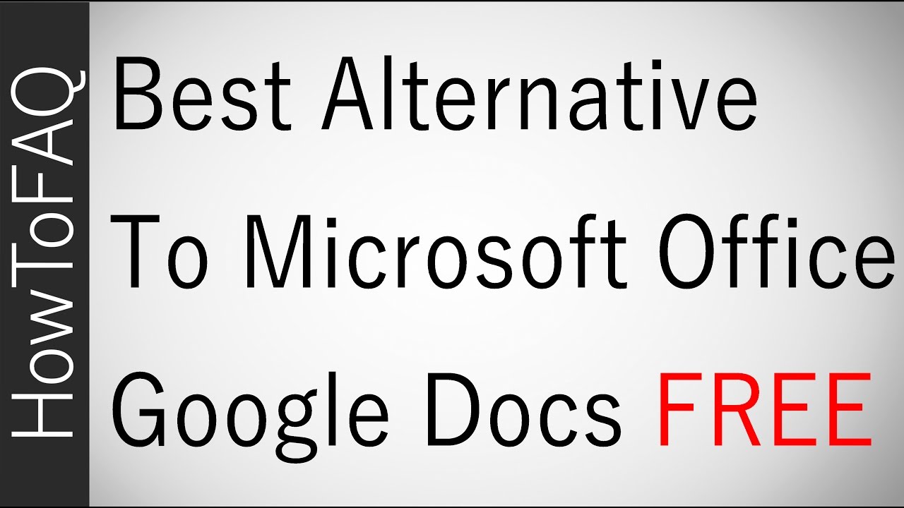 Best Free Alternative Microsoft Office 2016/17 Word Excel PowerPoint Google Drive Docs Sheets Slides