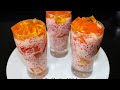 Fruit Dessert Recipes in tamil/Falooda without Ice Cream and Custard Powder/Fruit Jelly Recipe tamil