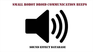 Small Robot Droid Communication Beeps Sound Effect