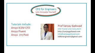 Ansys ICEM-Fluent-CFD Grid Independent/ Sensitivity Study in Ansys ICEM-Fluent-CFD Post Tutorial 1