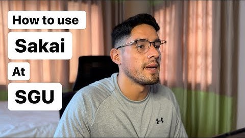 How to use Sakai [SGU students]