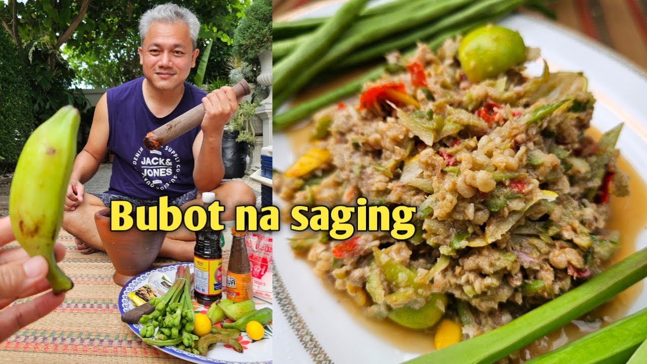 Hilaw / bubot na saging salad
