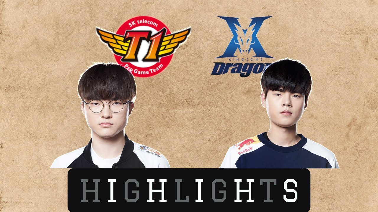 HIGHLIGHTS - ALL GAMES | SK Telecom T1 vs King-Zone DragonX | LCK 2019 Summer Split W8D1 | 2019