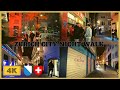 4K Zurich City Night Walk - Zurich Central - Niederdorf And Limmatquai With Sound