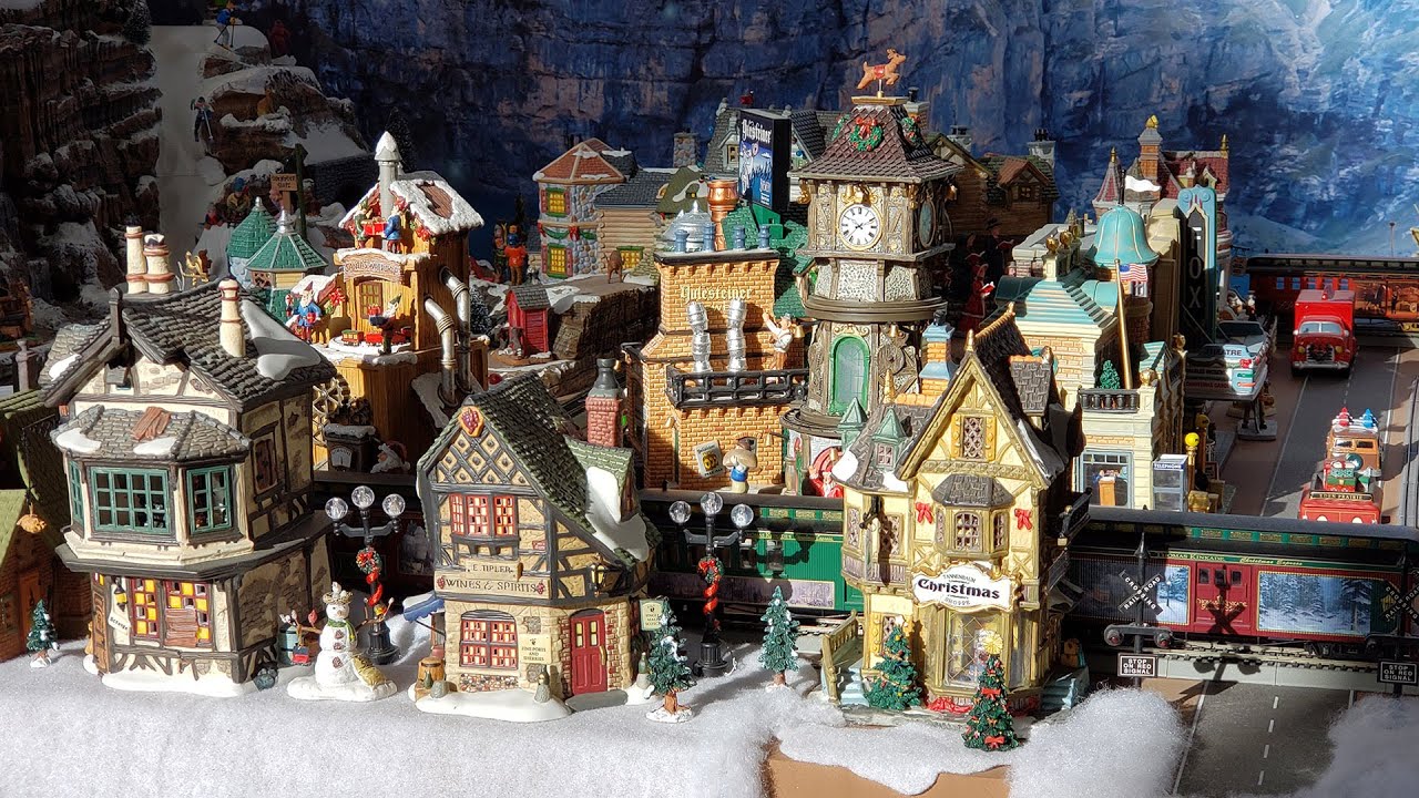 Overview of Our 2024 Christmas Village with Trains