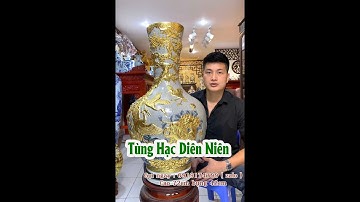 GIỚI THIỆU MẪU TỎI TÙNG HẠC DIÊN NIÊN RÁT VÀNG 18K ĐẲNG CẤP / TỎI MEN RẠN BÁT TRÀNG .