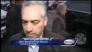 Who benefits from record turnout at New Hampshire polls?