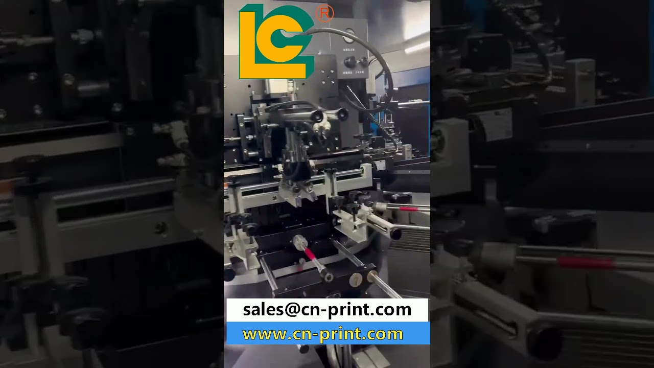 2color auto CNC servo screen priner for cosmetic jar bottle container Lipstick tube LC-CNC208