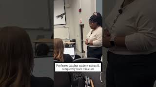 Professor Loses It After Catching Student Using AI in Class
