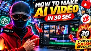 How to Make AI Videos in 30 Seconds with Google Flow | Easy AI Video Tutorial 2026